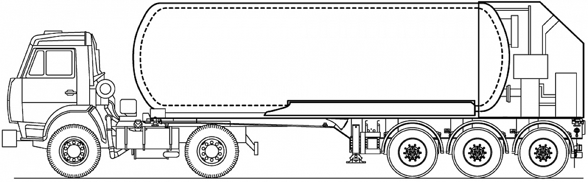 Криогенный передвижной автогазозаправщик ГСК-45